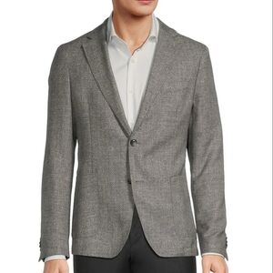 Boss Mens Grey 2 Button Sports Jacket Size 38 Regular